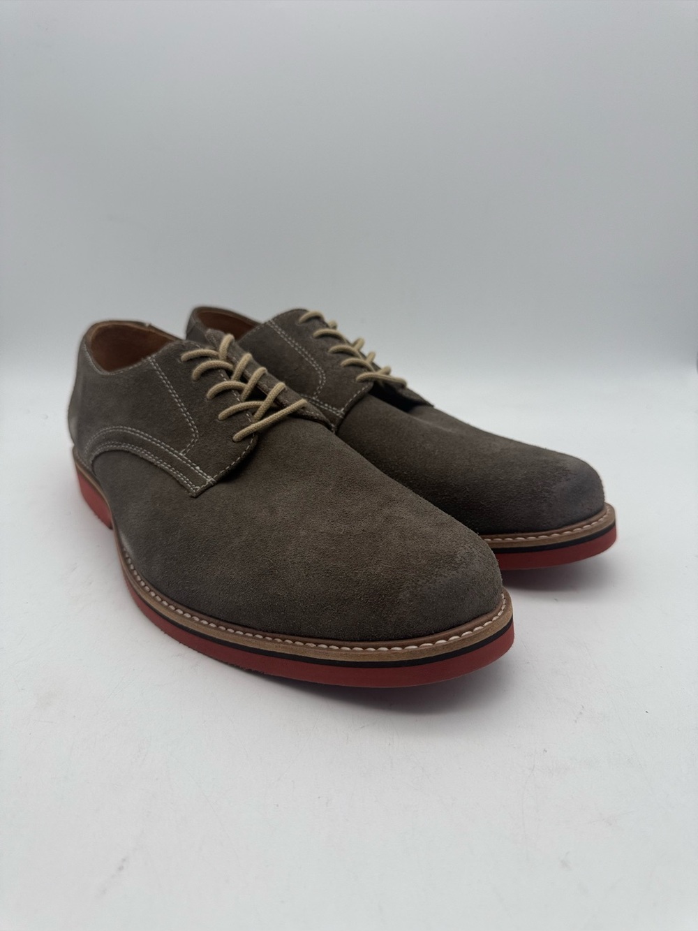 BRAND NEW Nordstrom 1901 Larken Grey Suede Men Derby Oxford Lace up Size 9.5